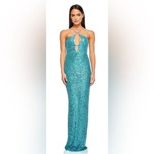 Nookie Sequin Supreme Maxi Dress - Size XL